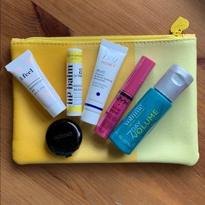 Ipsy glam bag and 6 makeup items